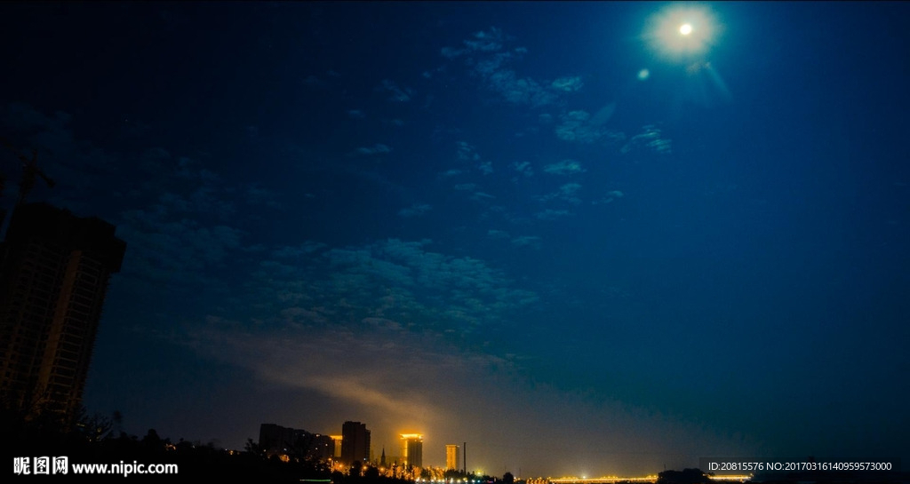 泗阳大运河夜景延时摄影