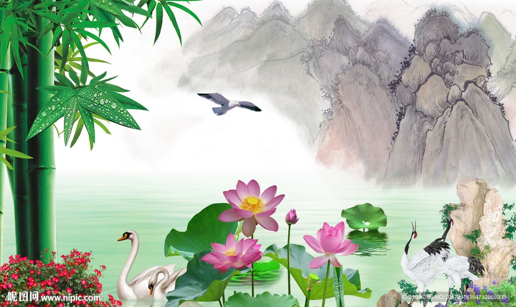 中式背景墙