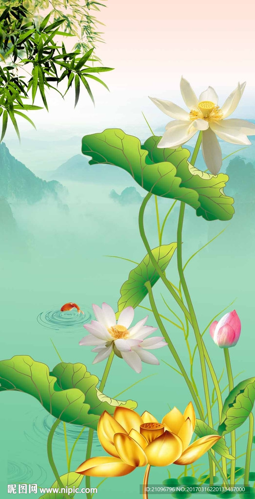 荷花玄关