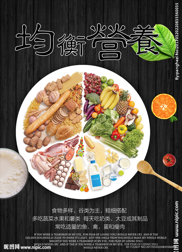 均衡营养海报