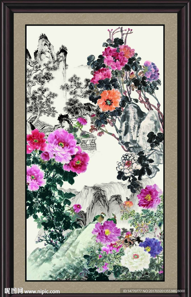 国画牡丹