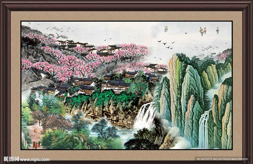 巨幅山水画