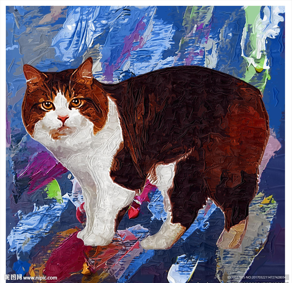 油画猫