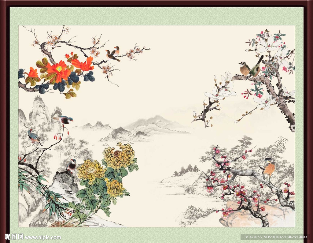 工笔画花鸟