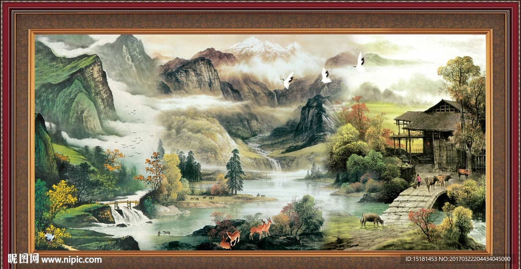 巨幅山水画