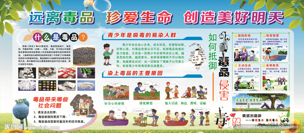 禁毒教育宣传栏