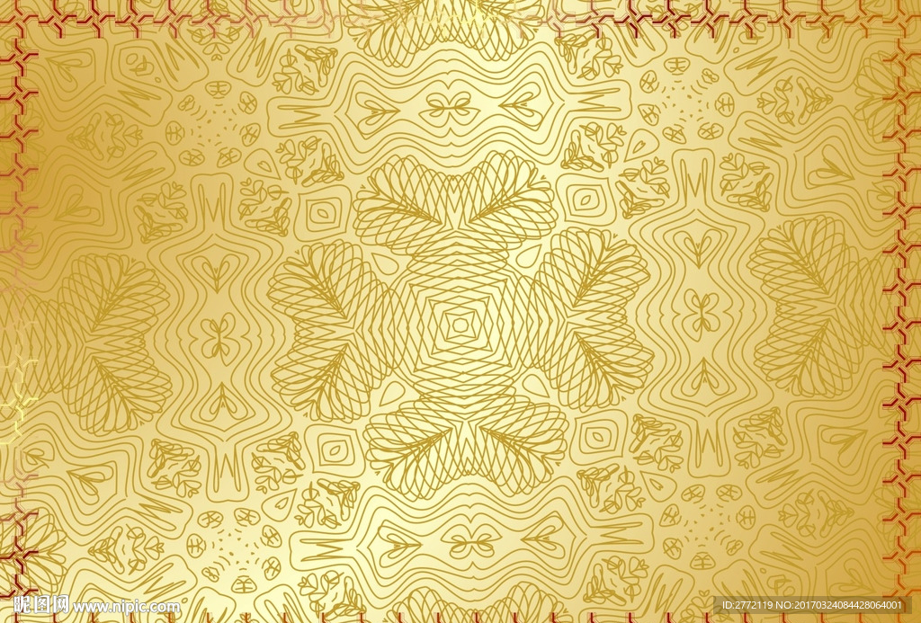 金矿 商业证书纹