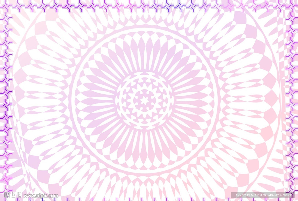花粉红 商品证书纹