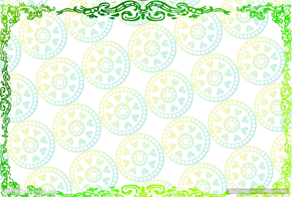 叶绿花枝 加盟证书纹