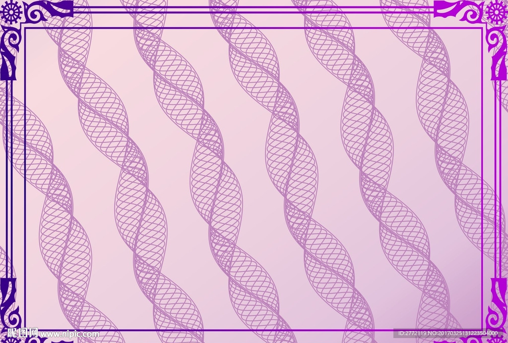 柔红花样 证件纹