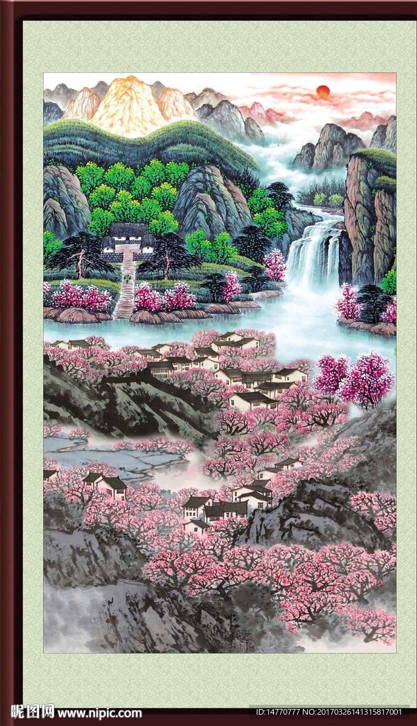 巨幅山水画
