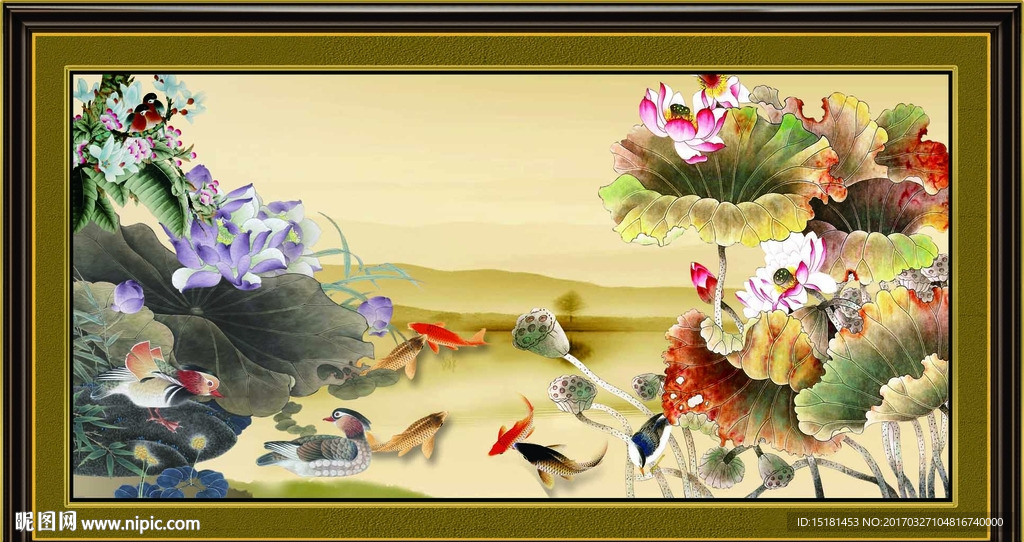 荷花图