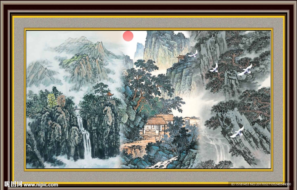 山水国画