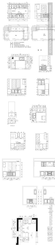 家居整体橱柜制作施工图