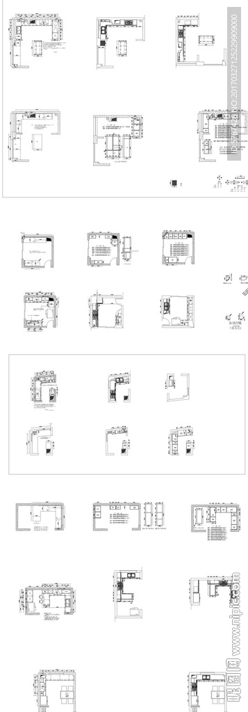 家居橱柜制作CAD图