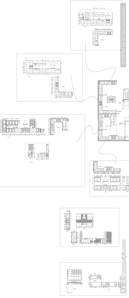 橱柜展厅橱柜制作施工图