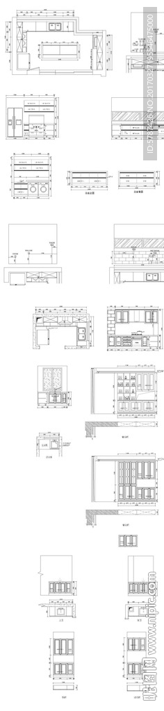 厨房家具设计施工图