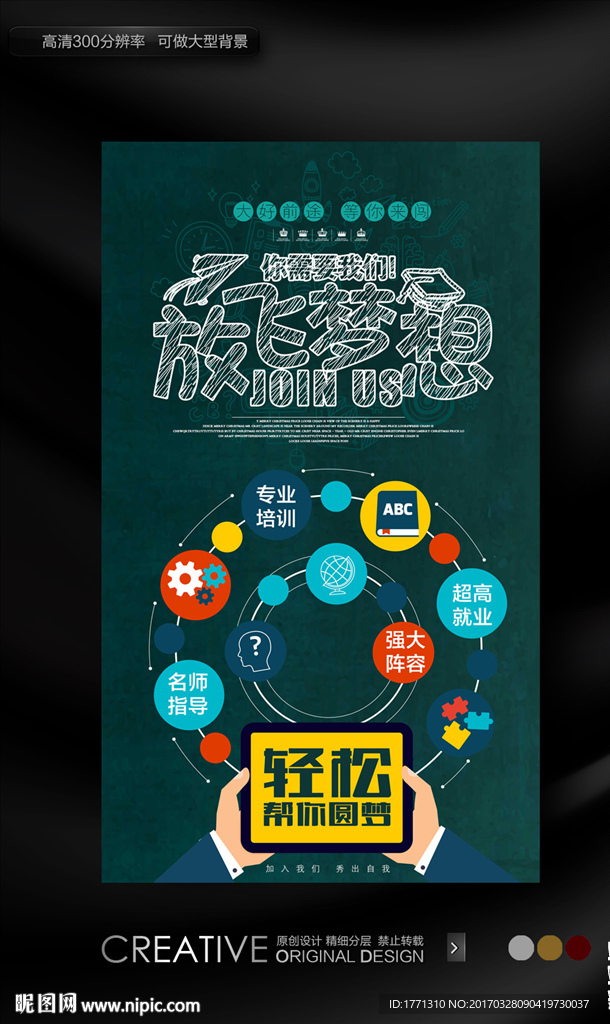 专业技能培训海报