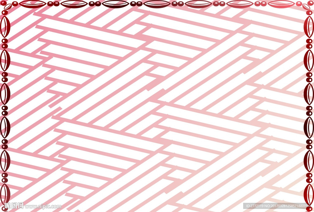 红花朵 许可证书纹