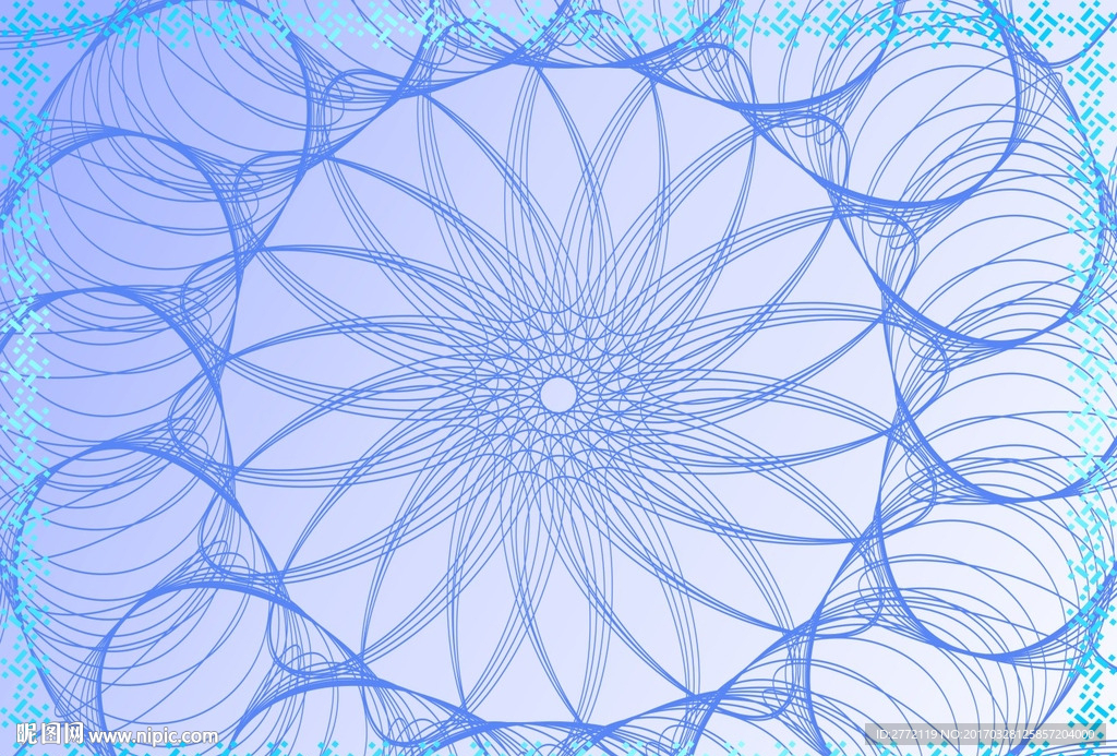 蓝圆线 加盟证书纹