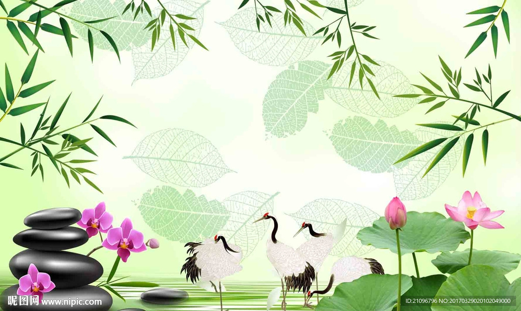 中式3d背景墙