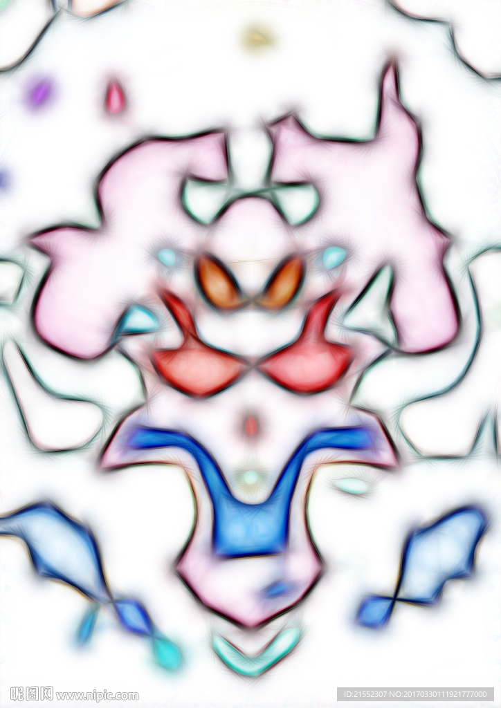 怪物头像装饰画