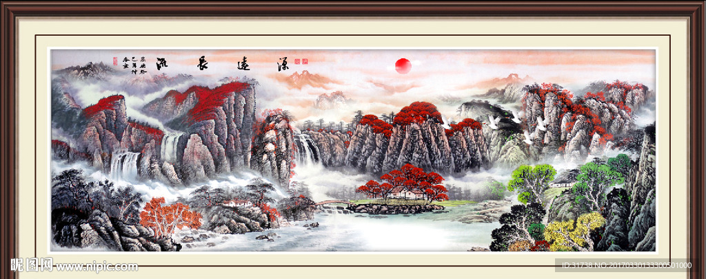 鸿运当头国画