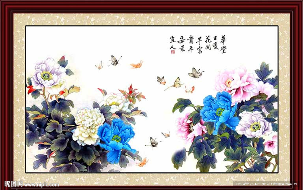 中国画牡丹