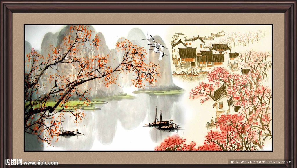 巨幅山水画