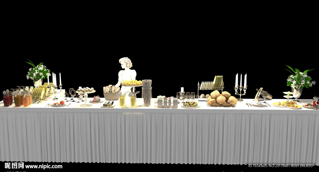 婚礼冷餐区