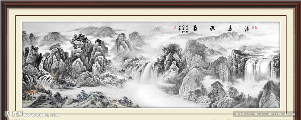 水墨山水画