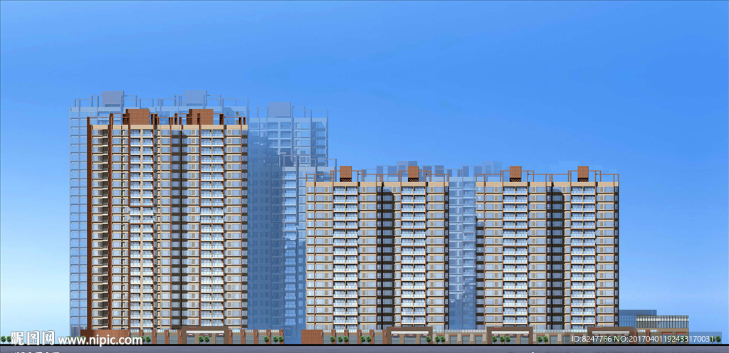 立面建筑效果图