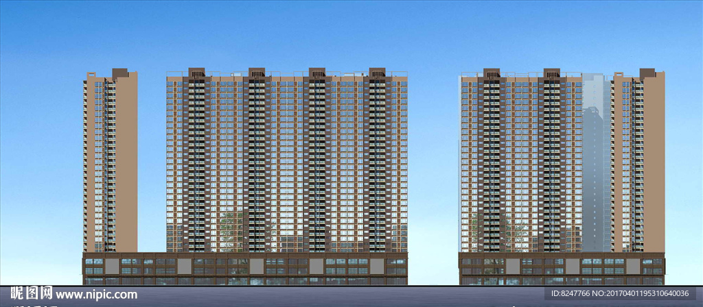 立面建筑效果图