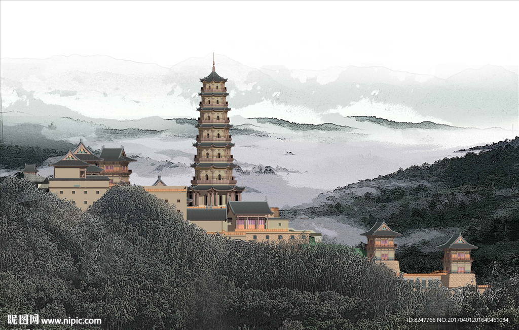 立面建筑效果图