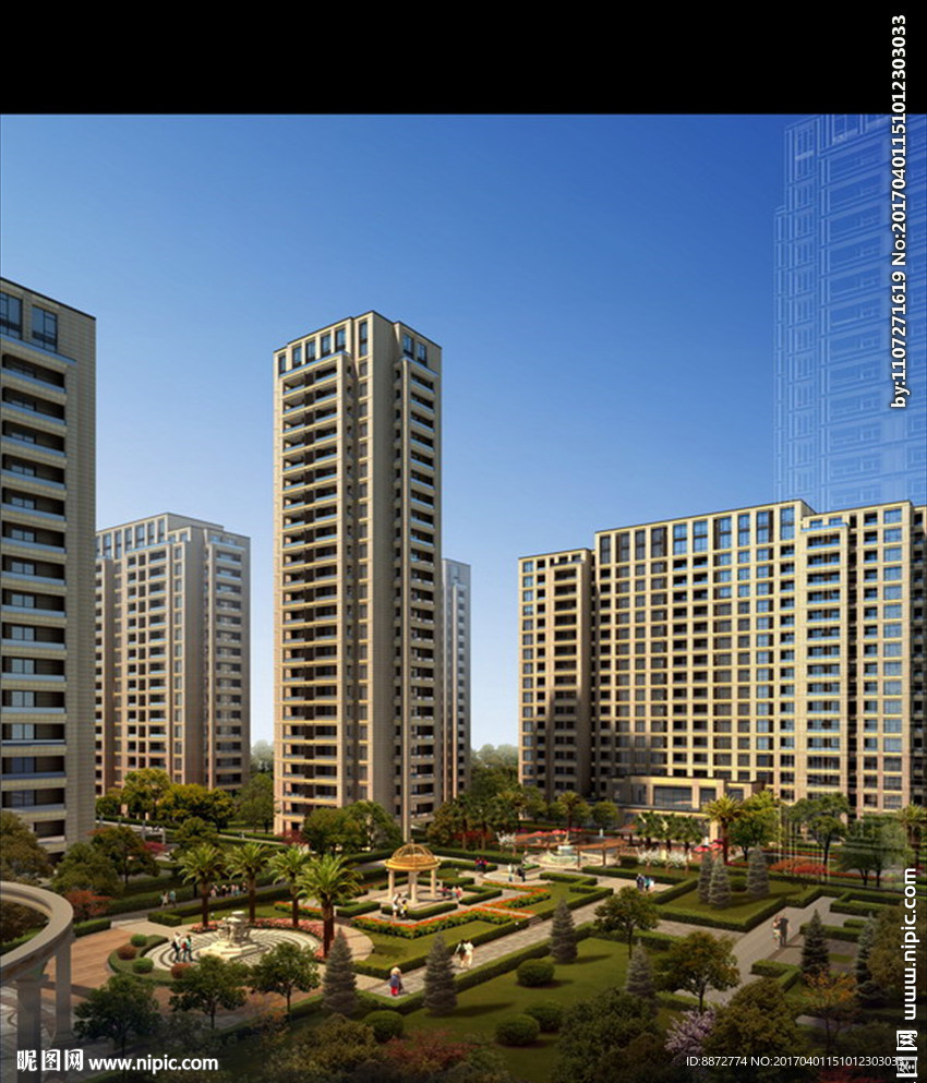 建筑 多层 小区 绿化 道路