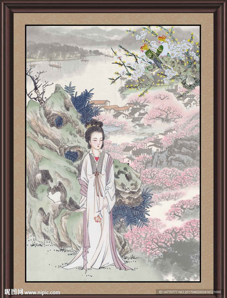 国画古典美女图