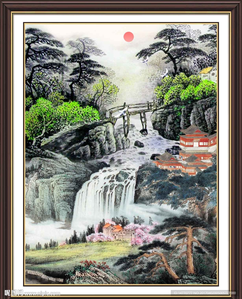 国画山水画