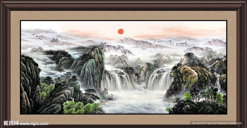巨幅山水画