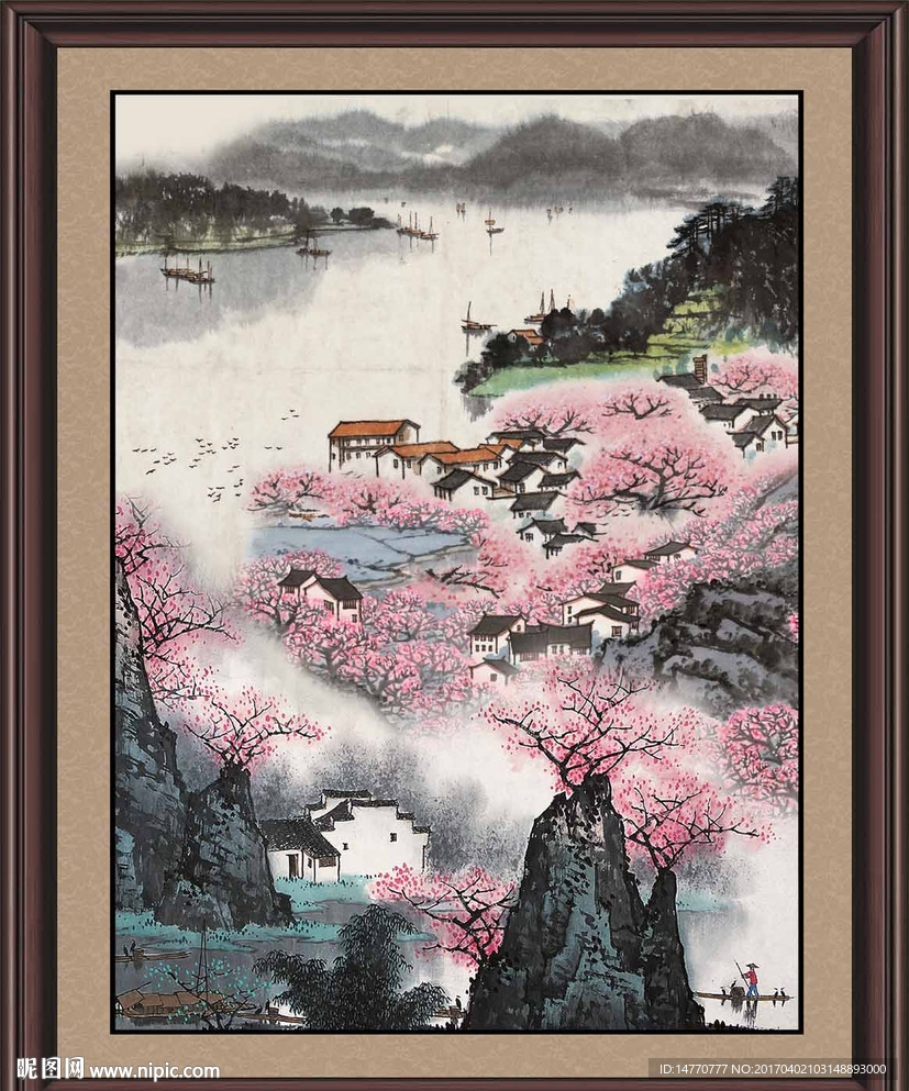 巨幅山水画