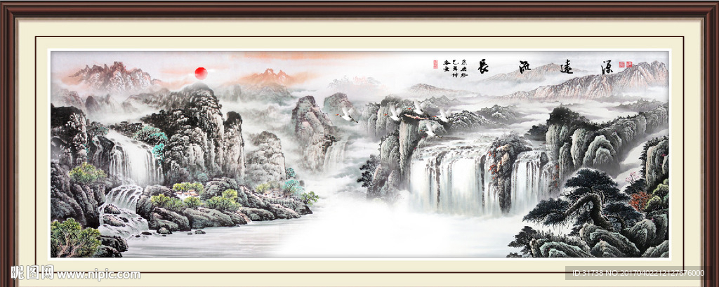 巨幅山水画