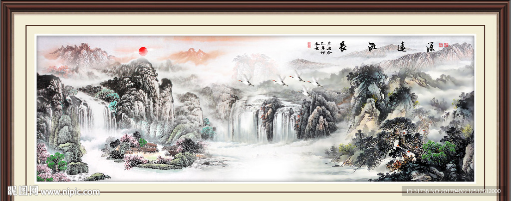 巨幅山水画