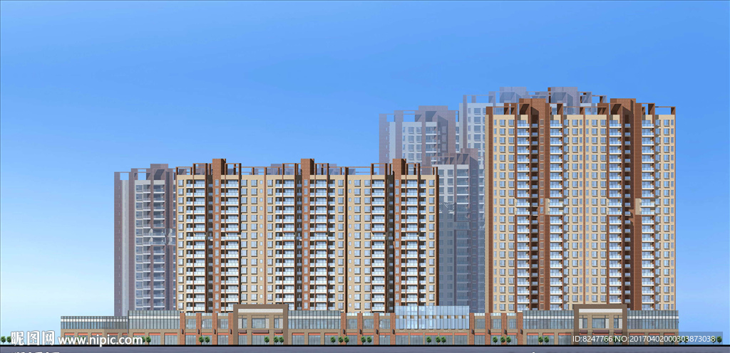 立面建筑效果图