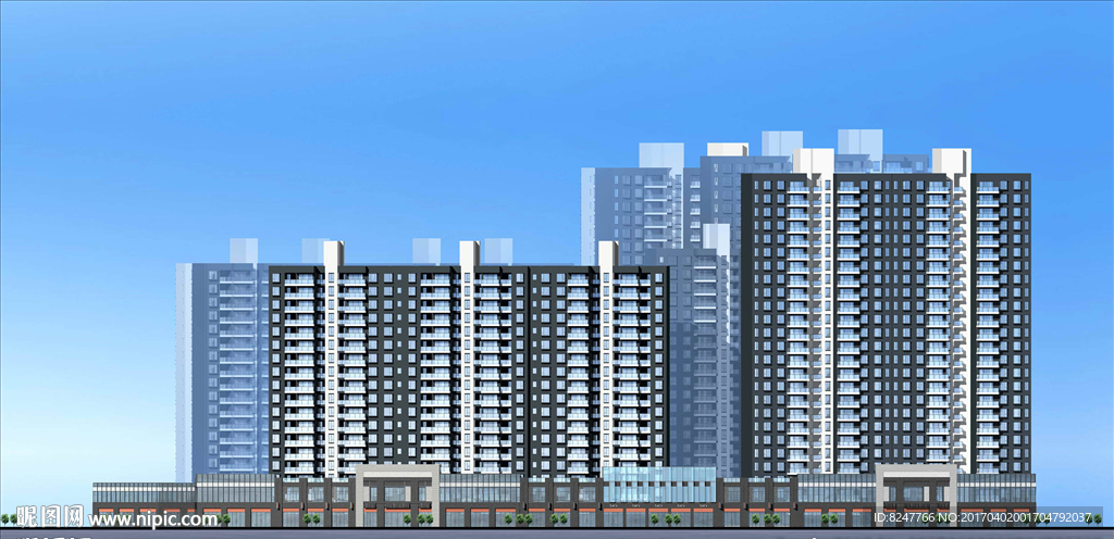 立面建筑效果图