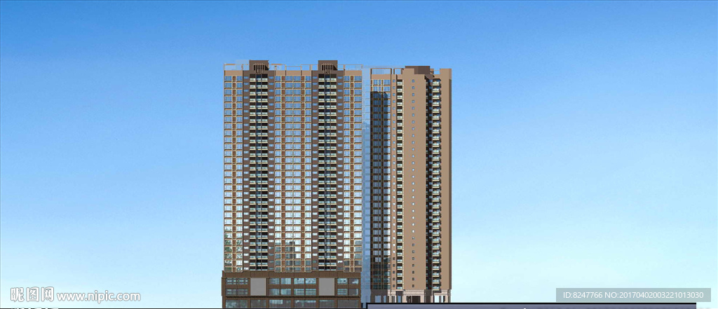 立面建筑效果图