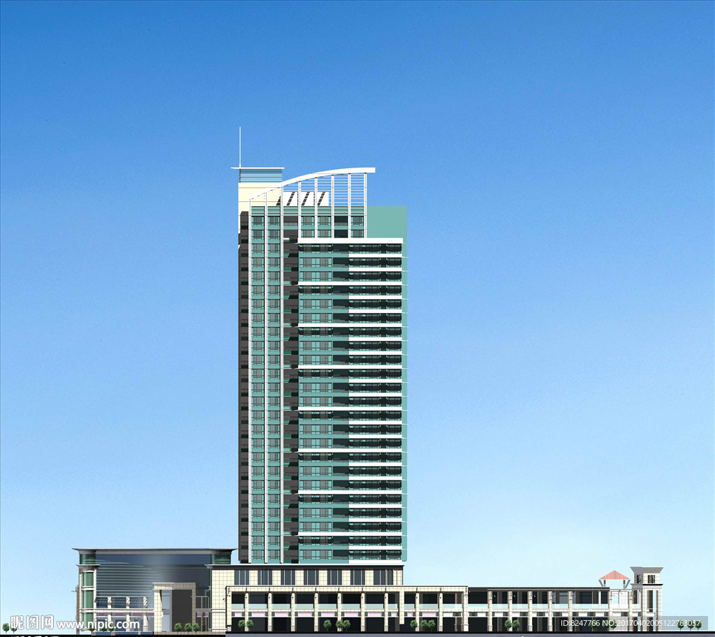 立面建筑效果图