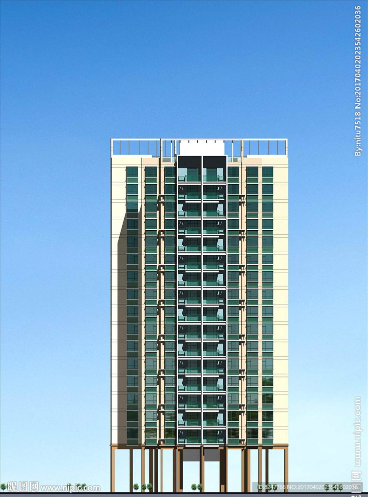 立面建筑效果图