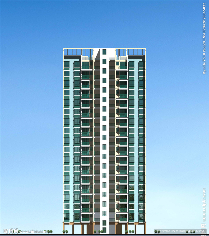 立面建筑效果图