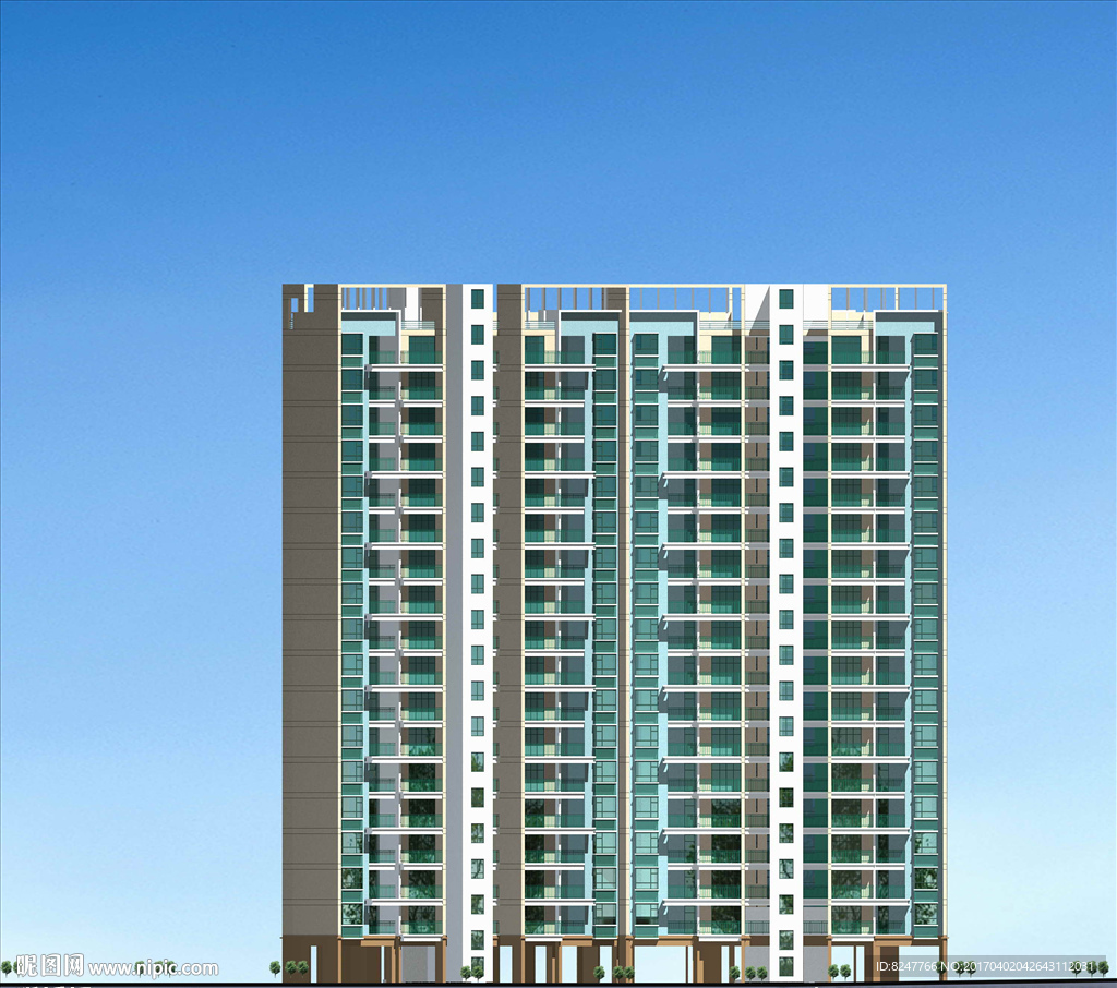 立面建筑效果图