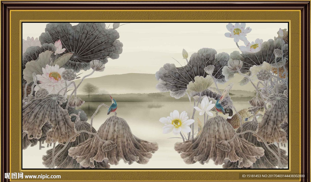 荷花图