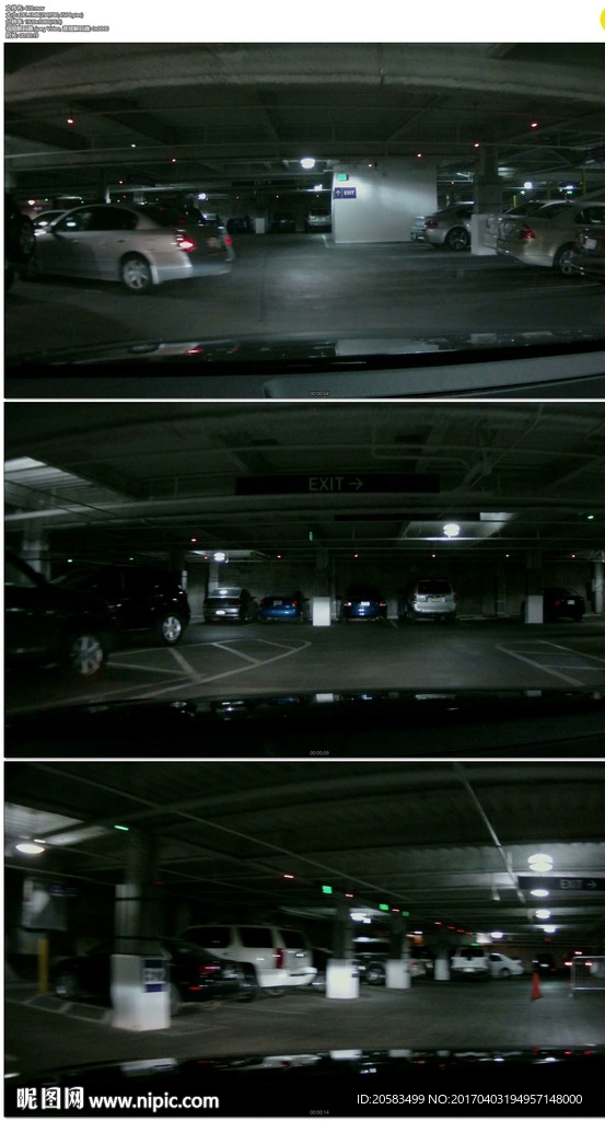 地下停车场开车